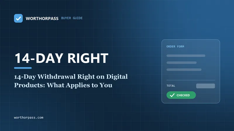 14-Day Withdrawal Right on Digital Products: What Applies to You