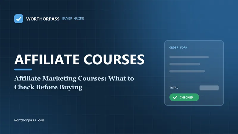 Affiliate Marketing Courses: What to Check Before Buying