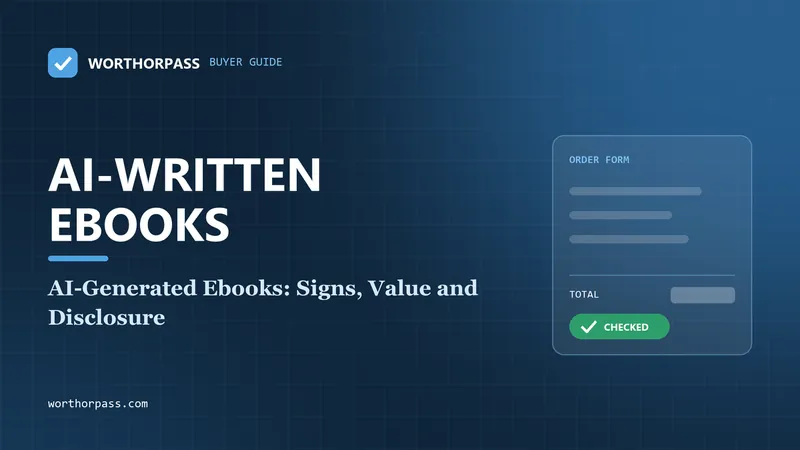 AI-Generated Ebooks: Signs, Value and Disclosure