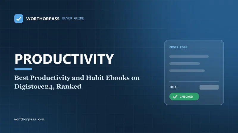 Best Productivity and Habit Ebooks on Digistore24, Ranked