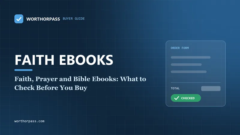 Faith, Prayer and Bible Ebooks: What to Check Before You Buy