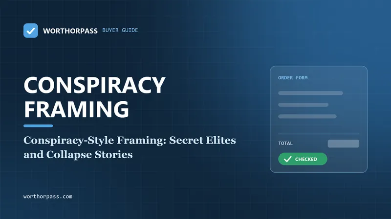 Conspiracy-Style Framing: Secret Elites and Collapse Stories