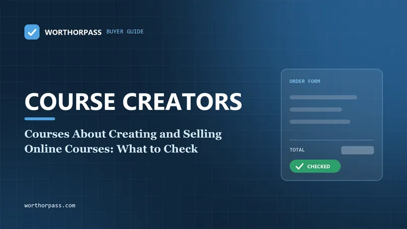 Courses About Creating and Selling Online Courses: What to Check