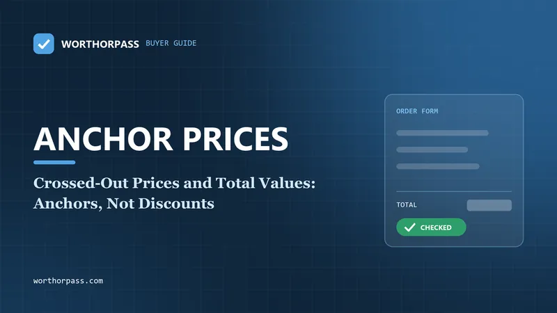 Crossed-Out Prices and Total Values: Anchors, Not Discounts