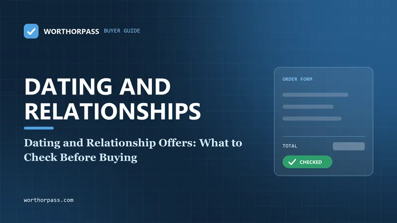 Dating and Relationship Offers: What to Check Before Buying