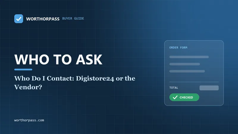 Who Do I Contact: Digistore24 or the Vendor?