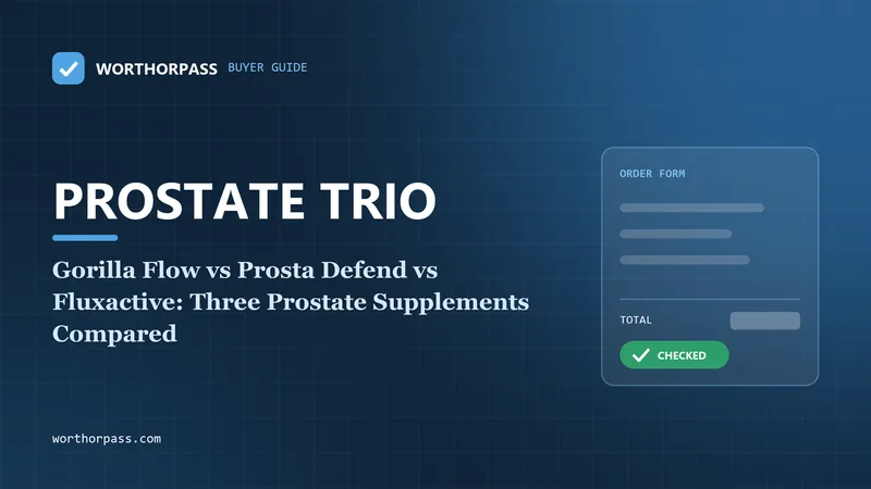 Gorilla Flow vs Prosta Defend vs Fluxactive: Three Prostate Supplements Compared
