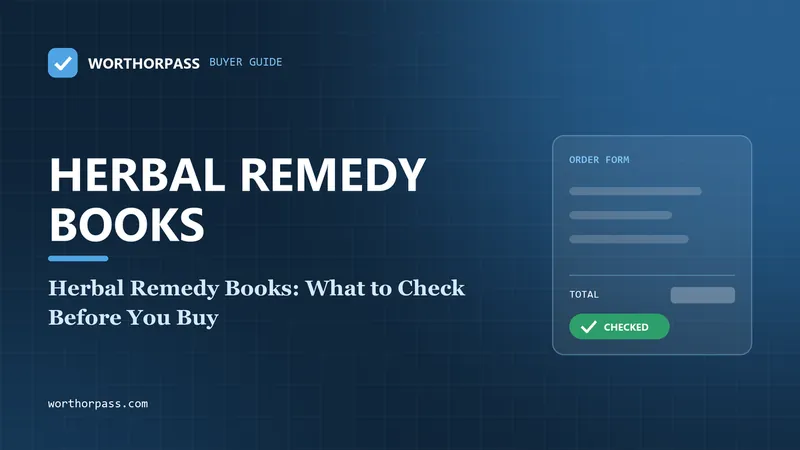 Herbal Remedy Books: What to Check Before You Buy