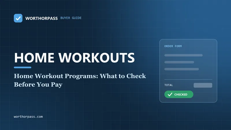 Home Workout Programs: What to Check Before You Pay