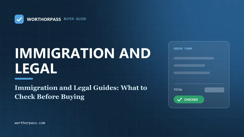 Immigration and Legal Guides: What to Check Before Buying