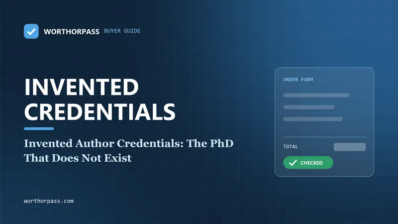 Invented Author Credentials: The PhD That Does Not Exist