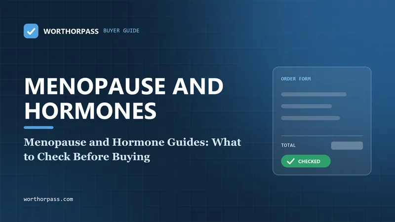 Menopause and Hormone Guides: What to Check Before Buying