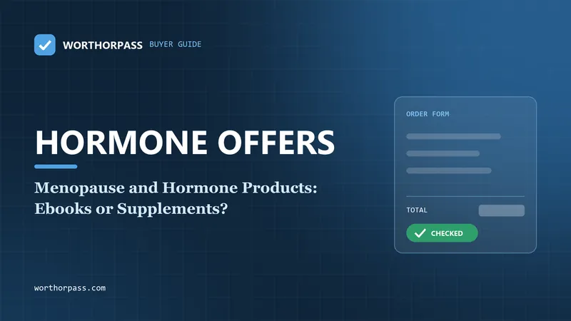Menopause and Hormone Products: Ebooks or Supplements?