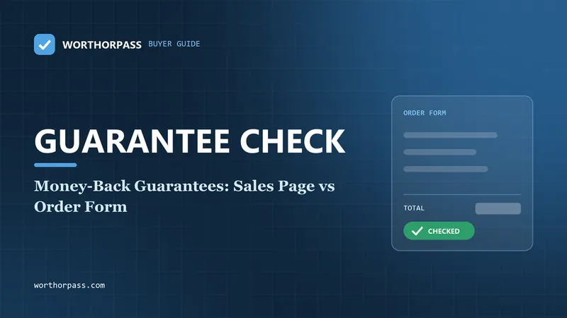 Money-Back Guarantees: Sales Page vs Order Form