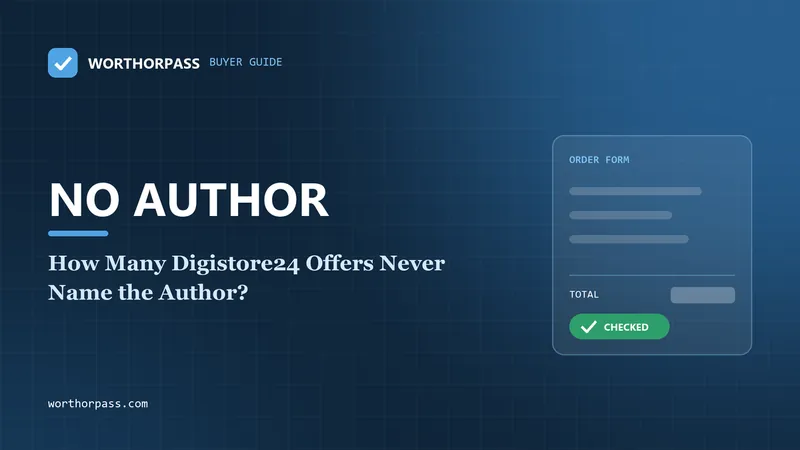 How Many Digistore24 Offers Never Name the Author?