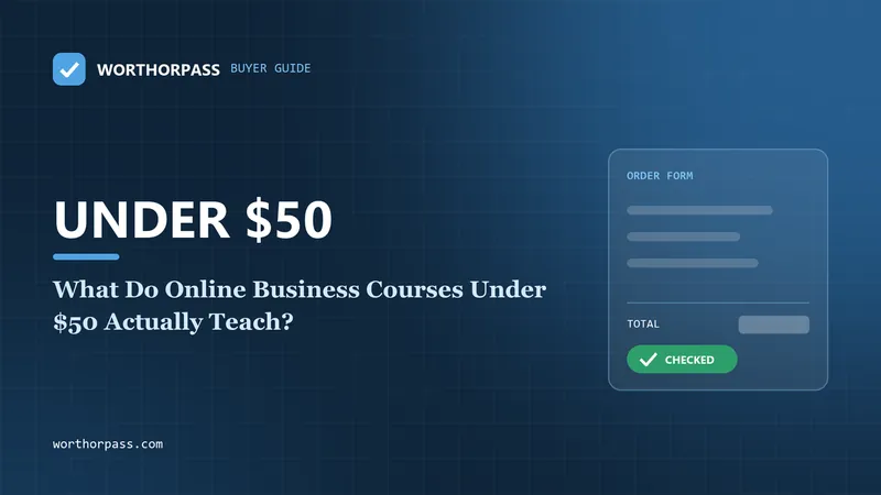 What Do Online Business Courses Under $50 Actually Teach?