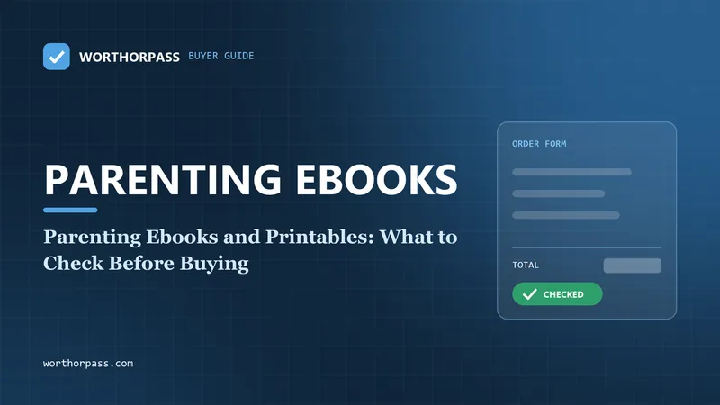 Parenting Ebooks and Printables: What to Check Before Buying