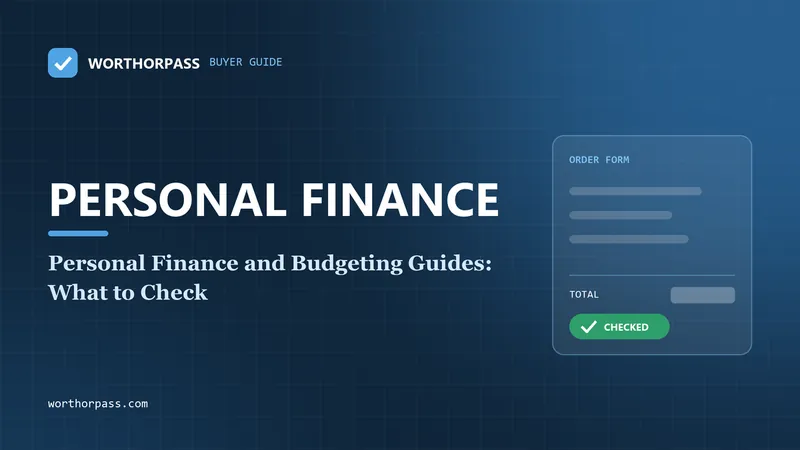 Personal Finance and Budgeting Guides: What to Check