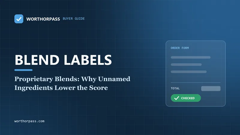 Proprietary Blends: Why Unnamed Ingredients Lower the Score