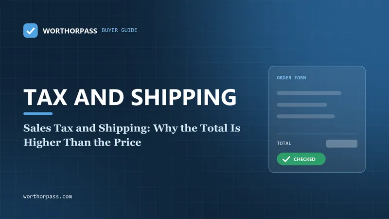 Sales Tax and Shipping: Why the Total Is Higher Than the Price