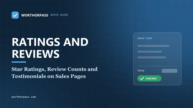 Star Ratings, Review Counts and Testimonials on Sales Pages