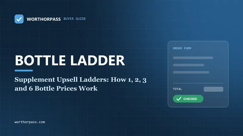 Supplement Upsell Ladders: How 1, 2, 3 and 6 Bottle Prices Work