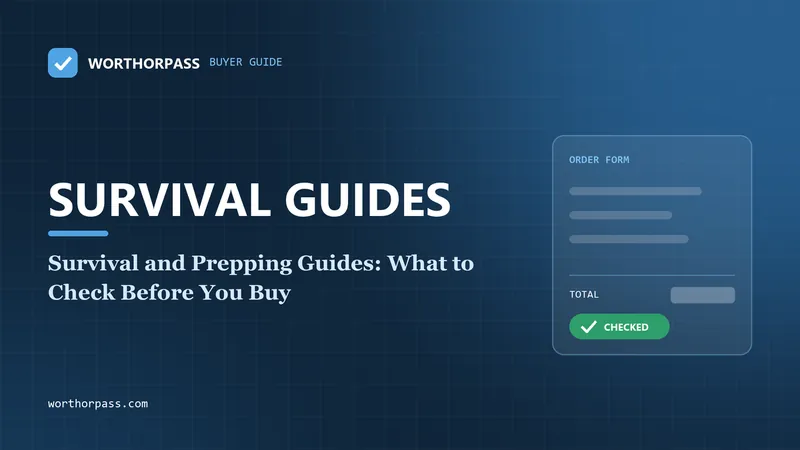 Survival and Prepping Guides: What to Check Before You Buy