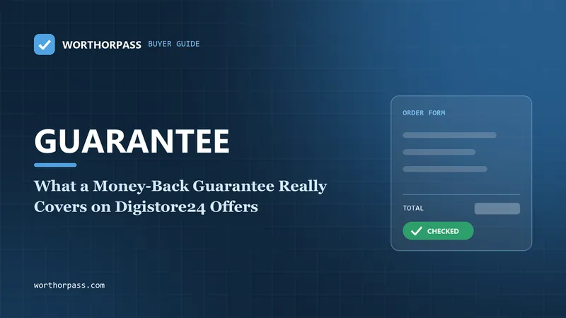 What a Money-Back Guarantee Really Covers on Digistore24 Offers