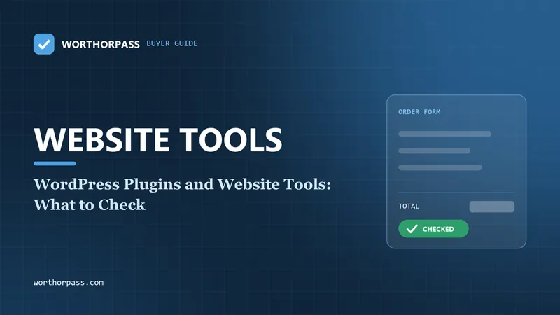 WordPress Plugins and Website Tools: What to Check