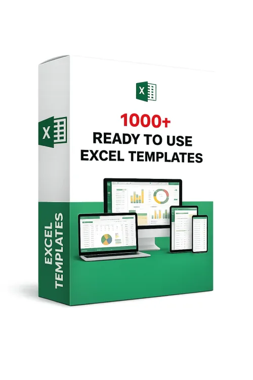 1000+ Excel Templates Bundle product image