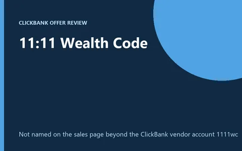 11:11 Wealth Code digital manifestation program