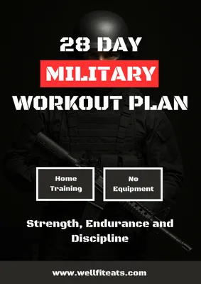 28 Day Military Workout Plan (WellFitEats) product image