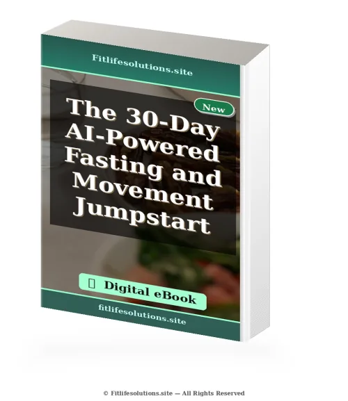 Cover of the The 30-Day AI-Powered Fasting and Movement Jumpstart digital eBook