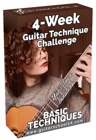 4-Week Guitar Technique Challenge online course mockup