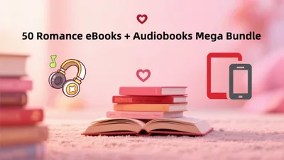 50 Romance eBooks + Audiobooks Mega Bundle product image