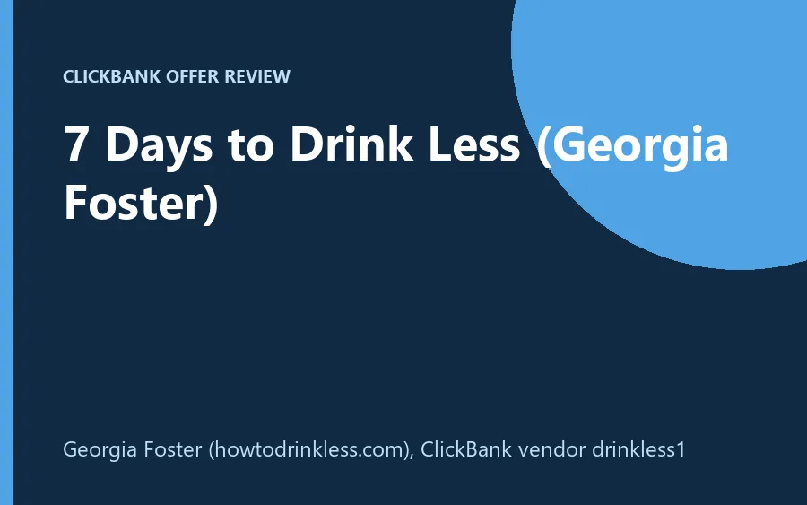 7 Days to Drink Less audio program product image