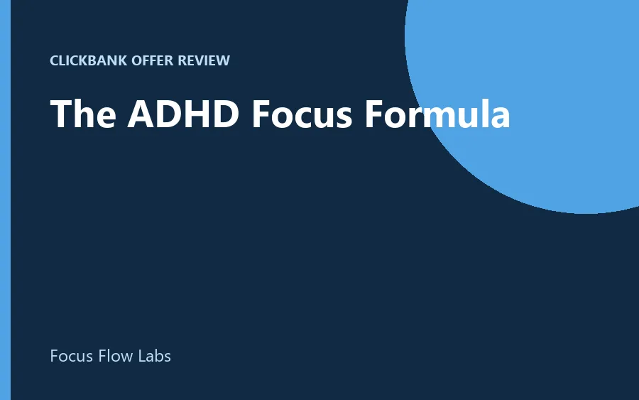 The ADHD Focus Formula product image