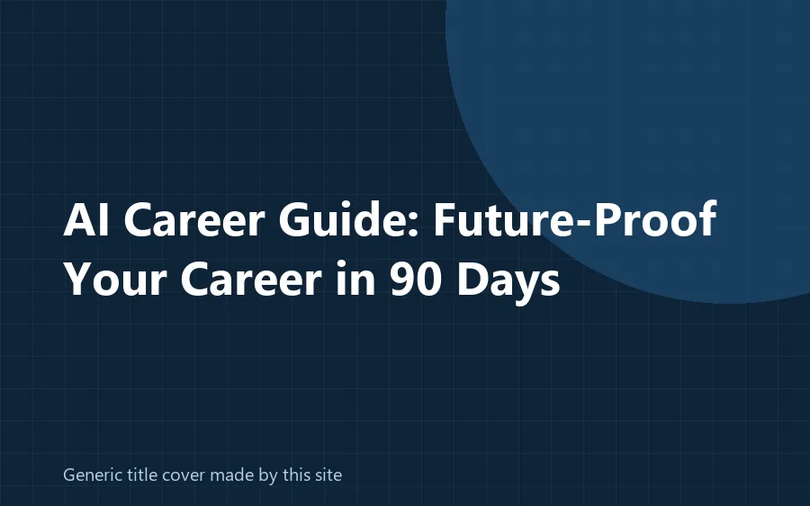 Generic title cover made by this site for the AI Career Guide