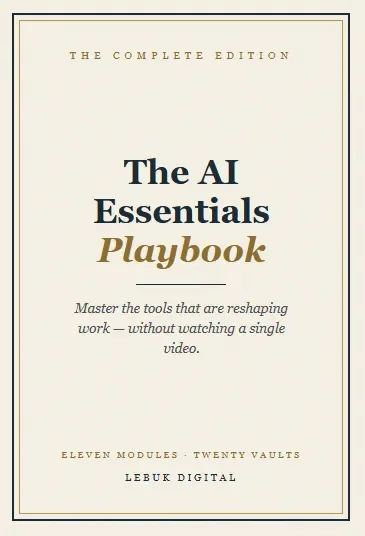 AI Essentials Playbook product image