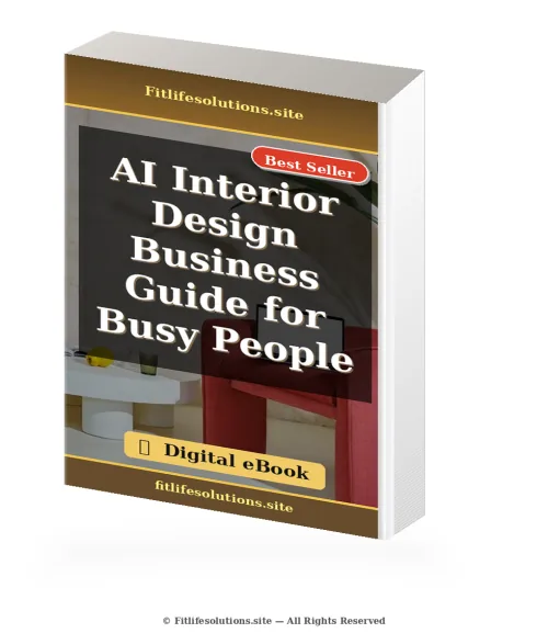 AI Interior Design Business Guide for Busy People ebook cover