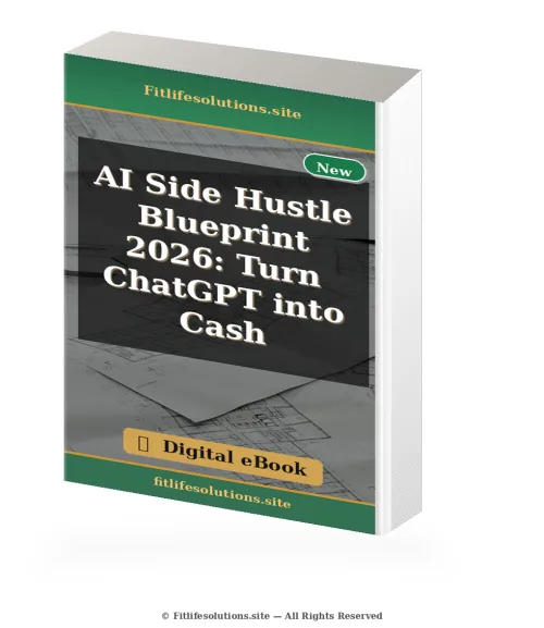 Cover of the AI Side Hustle Blueprint 2026: Turn ChatGPT into Cash digital eBook
