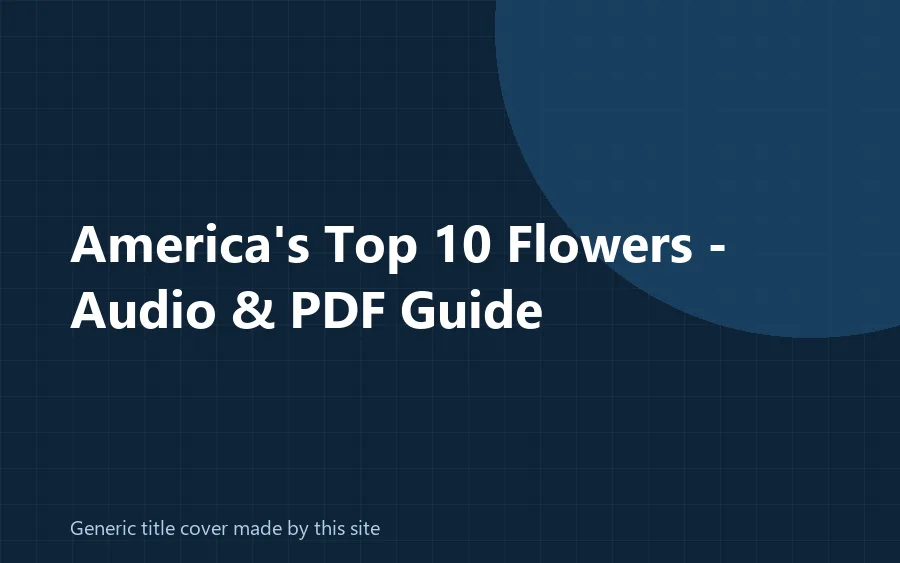 Generic title cover made by this site for America's Top 10 Flowers