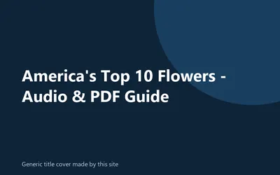 Generic title cover made by this site for America's Top 10 Flowers