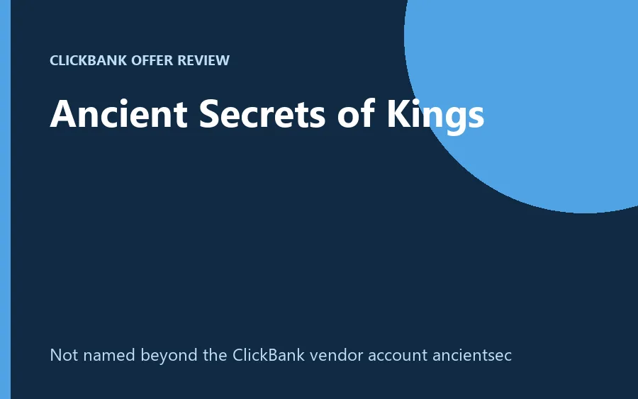 Ancient Secrets of Kings course product image