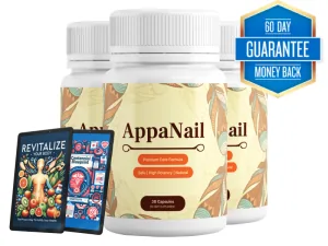 Bottle of AppaNail nail and foot formula