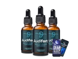 Audifort liquid hearing supplement 3-bottle bundle