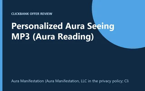 Personalized Aura Seeing MP3 offer from Aura Manifestation