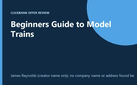 Beginners Guide to Model Trains ebook and membership product image