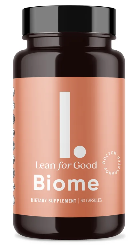 Biome lean-microbiome capsules, 2-bottle package