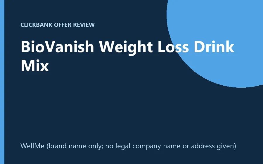 BioVanish cocoa drink mix product image